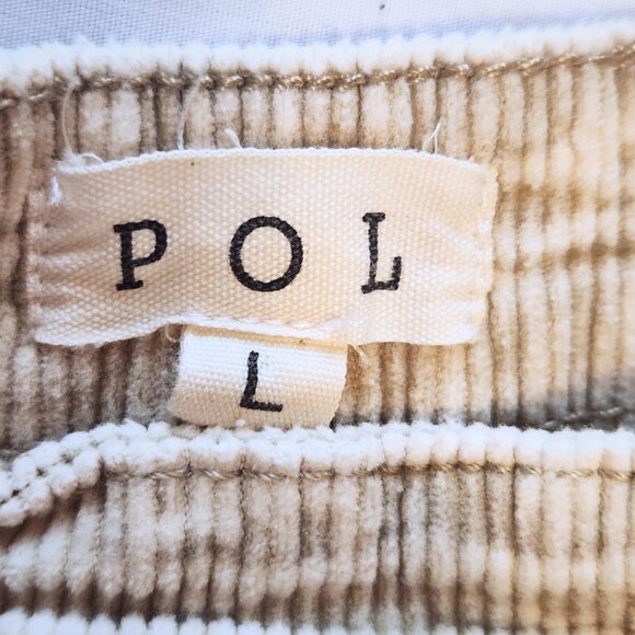 POL Tan Corduroy Flare Pants | High Waisted | Boho & Fairycore | Size L - Picture 7 of 9